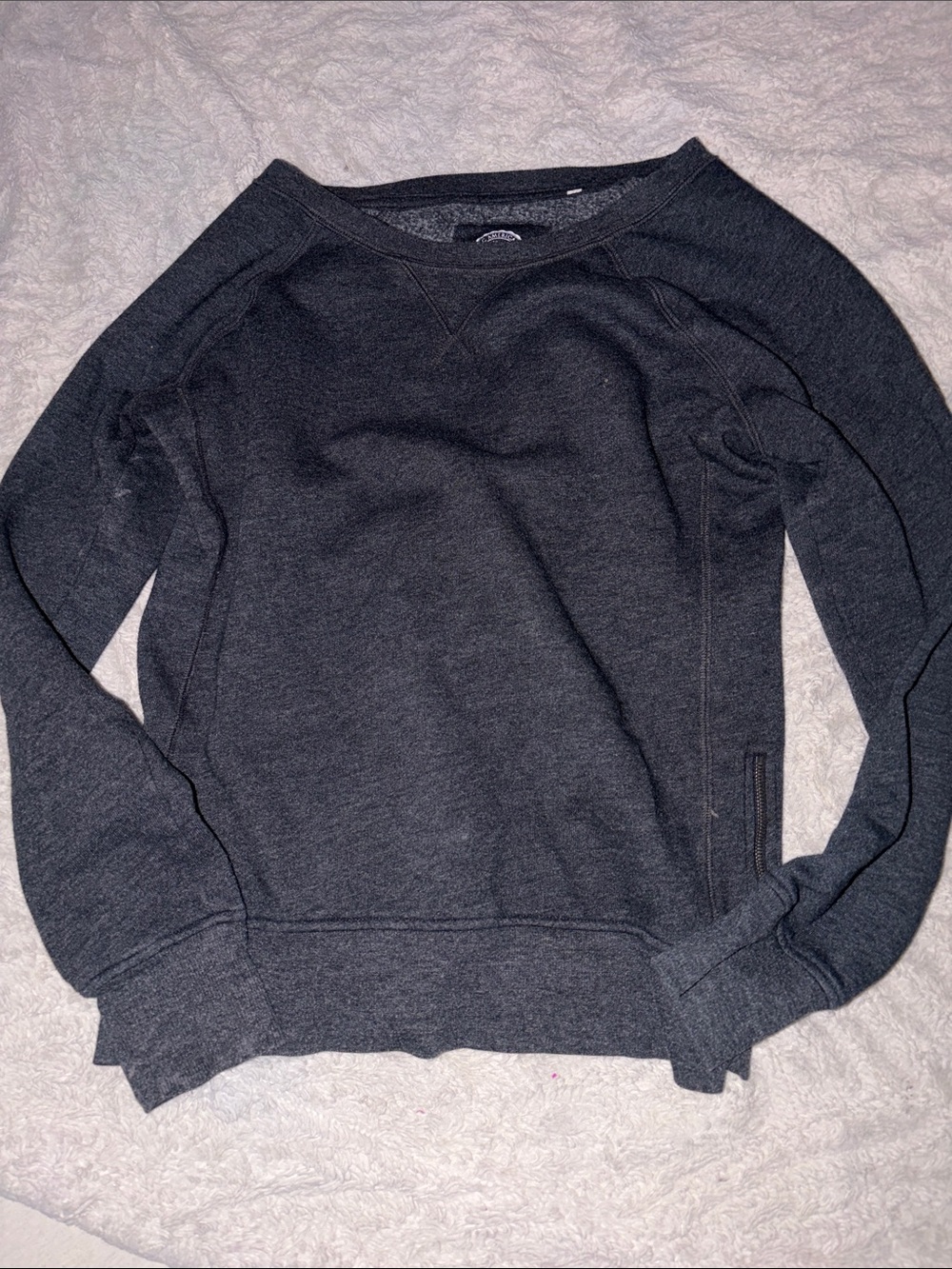 Womens Size M SO Charcoal Gray Pullover Sweatshirt